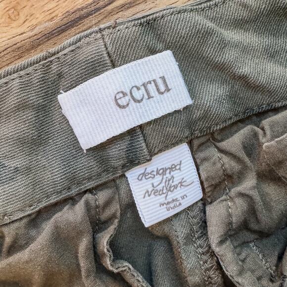 Ecru New York, Green/Dark Gray Camo Pants Soft Stretch Mid-Rise, Women's 2 - Picture 7 of 12
